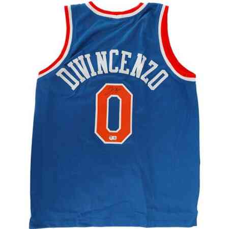 Donte DiVincenzo Signiertes Knicks Jersey