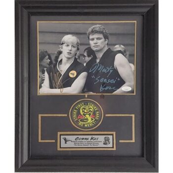 William Zabka and Martin Kove Signierten Karate Kid Memorabilia