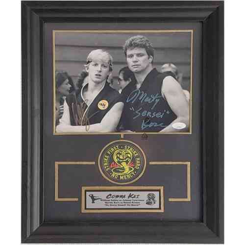 William Zabka and Martin Kove Signierten Karate Kid Memorabilia